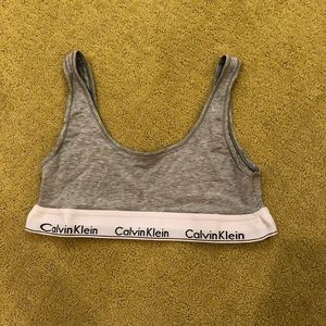 Women’s Calvin Klein bralette-gray color!